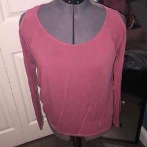 Flowy cold shoulder top